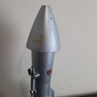 Vtg Astro Mfg Rocket Space Ship Mechanical Coin Bank 1957 No Key