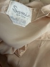Vtg 80s 90s Sami 100  Pure Silk Lingerie Teddy Bodysuit Pink Cream Sp