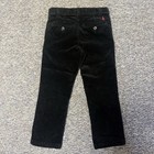 Polo Ralph Lauren Boys Black Corduroy Cotton Pants Pockets Button Classic