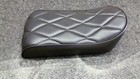 Black W  Diamond Stitch Mini- Bike Seat 16x8
