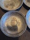 Antique Egyptian  800 Silver Candy Dish Bowl s W  Egypt Qirsh Coins  Lot Of 4