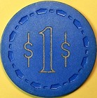 Far Western Club   1 Vintage Casino Chip  Guadalupe  Ca  1963  Q15 