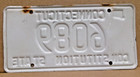 1987-2001  Connecticut Low Number 4-digit License Plate       Excellent