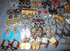 Great Lot 48  Pair  Vintage To Modern  Big   Bold Design  Pierced Style Earrings