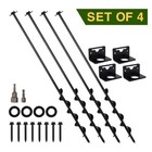 Set-of-4 Vasgor 24    Mobile Home   Storage Shed Anchors - Ground Anchor Screws