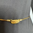 Vintage Women s Chain Belt Gold Metal Skinny Retro Made In Italy Classic 