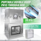304 Stainless Transfer Window Cleanroom Transfer Cabinet Interlocking Transfer