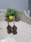 Antique Pair Of Bronze Flag Poll Toppers Vintage Flag Poll Topper 