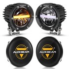 2x Auxbeam 4  Led Pods Driving Light Bar Work Light Spot Flood Offroad For Jeep