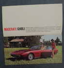 Maserati Ghibli - Multi-language Sales Brochure - Original