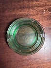 Vintage Las Vegas  Landmark Hotel Casino 4 Inch Green Glass Ashtray Gold Writing