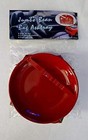 Bean Bag Ashtray Red And Green Striped Cloth 5 In Nos - Defect Not Perfect