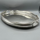 Extra Large Antique Silver Plated Butler Serving Tray Edwardian Bellied Gallery