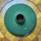 Vtg Benjamin 14    Green Porcelain Enamel Barn Light Shade Industrial Farmhouse