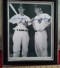 Mickey Mantle And Joe Dimaggio  Framed  Signed