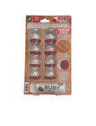 Ruby Sliders - Flexible Chair Sliders - Protect Your Floors   8 Pieces 