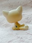 Littlest Pet Shop  1005 Yellow Shorthair Tabby Sitting Cat Authentic Lps