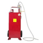 Portable 30 Gas Transfer Caddy Oil Fuel Diesel Tank Dispenser W  Rotary Pump