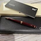 New Montblanc Meisterstuck Burgundy 164p Red Classique Gold Trim Ballpoint Pen