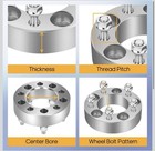  4pcs 1 5 Inch 5 Lug Wheel Spacers 5x4 5 With 14x1 5 Studs Bore 82 5mm Wheel 