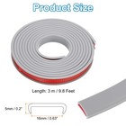 9 8ft U-shape Edge Banding Furniture Edge Protector Grey  16mm 0 63  