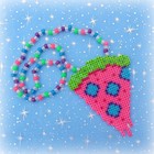 Pizza Edm Rave Kandi Perler Bead Necklace