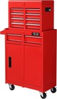 5 Drawers Rolling Tool Chest Storage Cabinet With Wheels For Repair Shop  Red