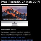 2017 Apple Imac 27  Retina 5k Core I5 3 8ghz 32gb Ram 2tb Fusion A1419