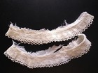 Antique Mixed Lace Lot White Cream Ivory Tatted 8 Pieces Vintage