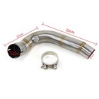 For Honda Cbr600rr 2007-2026 Modified System Exhaust Mid Link Pipe Connect Tube