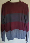 Structure Vintage Crew Neck Striped Sweater Men s Sz Xxl Red   Gray 90 s Staple