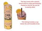 Tumbler 20 Oz  Travel Mug Hot   Cold Stainless Steel Beverage Ice Top Lemon 3d