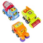Toy Truck Set 3pcs Friction Powered  Christmas Gift For Kids 1  2  3 Years - New