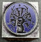 Antique Letterpress Printing Block Stamp Elks Lodge Bpoe Fraternal