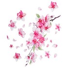 Cherry Blossom Car Sticker  Flower Car Bumper Decals Waterproof Car Scratch 