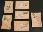Beautiful Antique Collection Of Six Japanese Woodblock Art Print Postcards