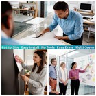 Giant Magnetic Dry Erase Whiteboard 90 x48  - Jumbo Self-adhesive Flexible Wa   