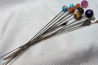 Antique Vintage Victorian Art Deco Hat Stick Pin Lapel Fashion Jewelry Lot Of 14
