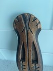 African Dagger With Unique Wood Sheath  Early To Mid 20th Century