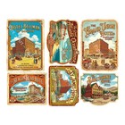 New England Hotel Luggage Stickers  6 Labels  Cut And Peel Sheet  1375