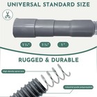6ft Washing Machine Drain Hose corrugated Flexible Washer 6ft  Gray
