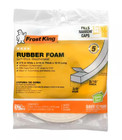 3 8 In  X 3 16 In  X 10 Ft  White High-density Rubber Foam Weatherstrip Tape New