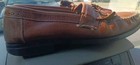 Gh Bass Weejuns Leather Loafers Kilties Tassels Burgundy Size 8 D Vintage Usa