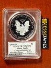 2019 W Proof Silver Eagle Pcgs Pr70 Mercanti Signed Congratulations Set Denver