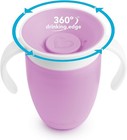 Munchkin Miracle 360 Trainer Spoutless Cup  7oz  Pink purple  2 Pack