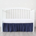Baby Standard Crib Skirt Four Fabric Sides Elastic Bedding Dust Ruffle 52 x28 