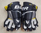 Bauer Supreme Black   White Hockey Gloves Mens Size 14  New Conditon 