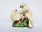 Vintage Majolica Doves Love Birds Figurine Sculpture