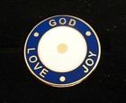 Lapel Pin  Great Spiritual Gift   Love       God      Joy  Eternal  -   With Box