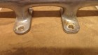Vintage 12    Chrome Over Bronze   Brass Boat Ship - Dock Cleat  - Rope Tie Down